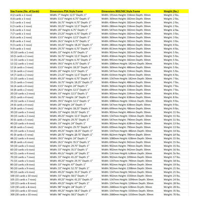 Graded Card Framed Wall Display